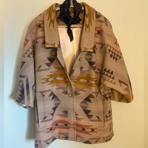🌵Pendleton White Sands Kimono Blanket Coat XS | NWOT